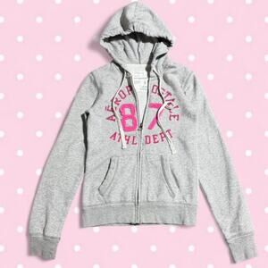 aeropostale hoodie small y2k grey